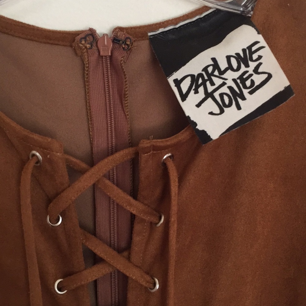 Faux suede dress - Picture 8 of 10
